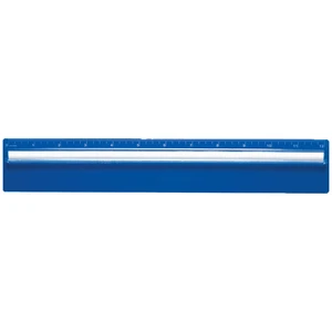 12" Plastic Ruler with Built-In Magnifying Glass view 2