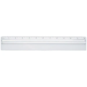 12" Plastic Ruler with Built-In Magnifying Glass view 4
