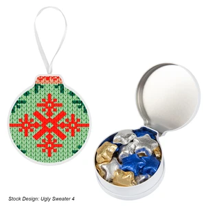 Full Color Ornament Tin With Candy view 13