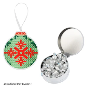 Full Color Ornament Tin With Candy view 11