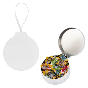 Full Color Ornament Tin With Candy view 6
