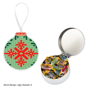 Full Color Ornament Tin With Candy view 10