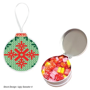 Full Color Ornament Tin With Candy view 18