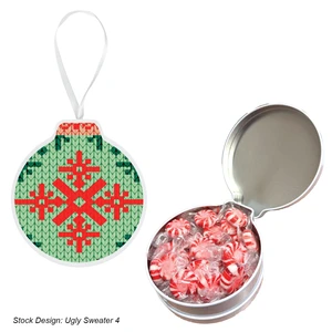 Full Color Ornament Tin With Candy view 16