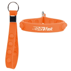Push Pop Stress Reliever Keychain view 3