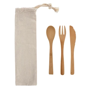 3-Piece Bamboo Utensil Set view 2