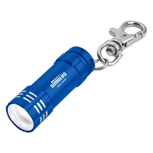 Mini Aluminum LED Flashlight with Key Clip view 2