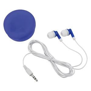Earbuds in Round Plastic Case view 3