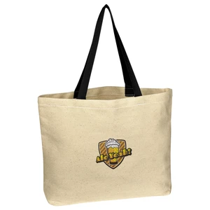 Natural 10 oz Cotton Canvas Tote Bag view 3