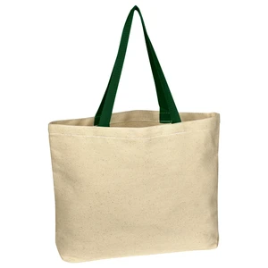 Natural 10 oz Cotton Canvas Tote Bag view 4