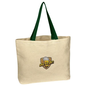 Natural 10 oz Cotton Canvas Tote Bag view 6