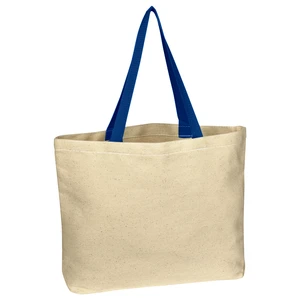 Natural 10 oz Cotton Canvas Tote Bag view 13