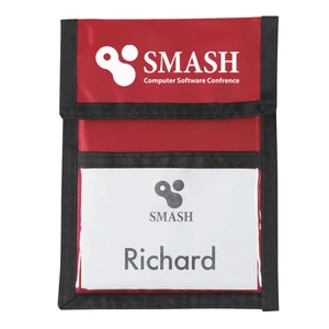 Nylon Neck Wallet Badge Holder view 8