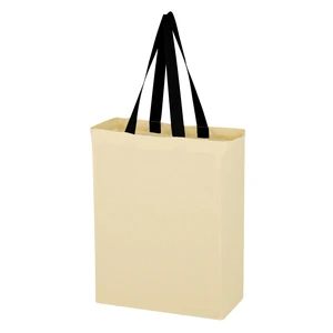 Natural 5 oz Cotton Canvas Tote Bag view 1
