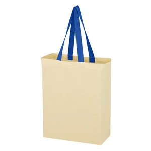 Natural 5 oz Cotton Canvas Tote Bag view 4