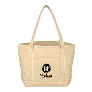 Medium 24 Oz. Cotton Canvas Yacht Tote Bag view 3
