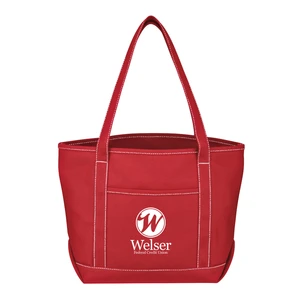Medium 24 Oz. Cotton Canvas Yacht Tote Bag view 5