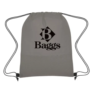 Wave Design Non-Woven Drawstring Bag view 4