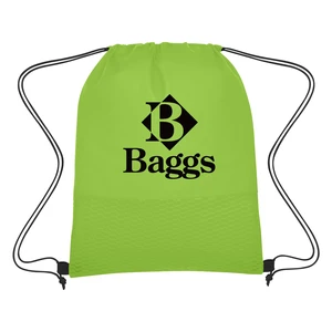 Wave Design Non-Woven Drawstring Bag view 5