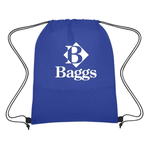 Wave Design Non-Woven Drawstring Bag view 3