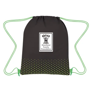 Connect-the-Dots Non-Woven Drawstring Bag view 2