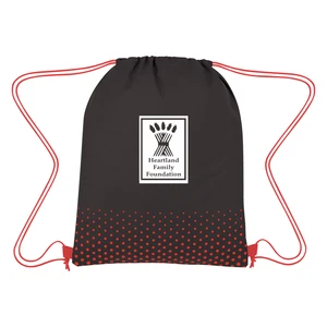 Connect-the-Dots Non-Woven Drawstring Bag view 3