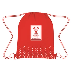 Connect-the-Dots Non-Woven Drawstring Bag view 4