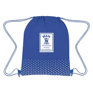 Connect-the-Dots Non-Woven Drawstring Bag view 5