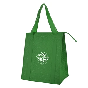 Dimples Non-Woven Cooler Tote Bag view 2