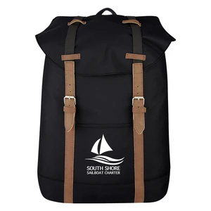 Flap Drawstring Backpack view 1