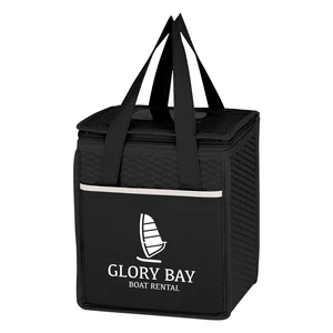 Wave Design Non-Woven Cooler Lunch Bag view 1