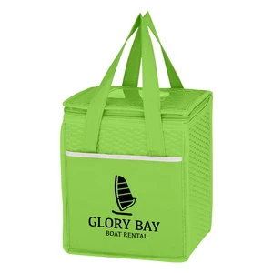 Wave Design Non-Woven Cooler Lunch Bag view 3