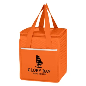 Wave Design Non-Woven Cooler Lunch Bag view 4