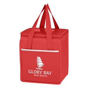 Wave Design Non-Woven Cooler Lunch Bag view 5