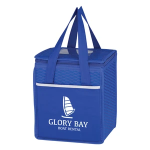 Wave Design Non-Woven Cooler Lunch Bag view 6