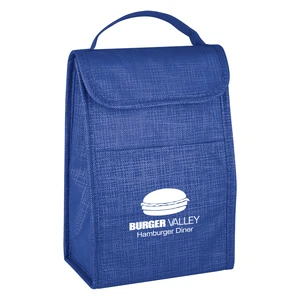 Crosshatch Non-Woven Lunch Bag view 1