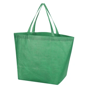 Crosshatch Non-Woven Shopper Tote Bag view 3