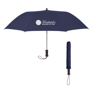 44" Arc Telescopic Wood Handle Umbrella view 1