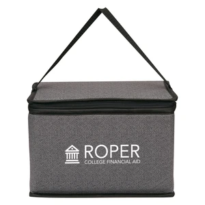 Heathered Non-Woven Cooler Lunch Bag view 1