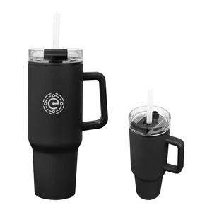40 oz Quest Recycled Stainless Steel Tumbler view 1