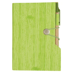 Woodgrain Look Notebook with Sticky Notes and Flags view 3