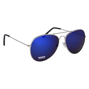 Color Mirrored Aviator Sunglasses view 1