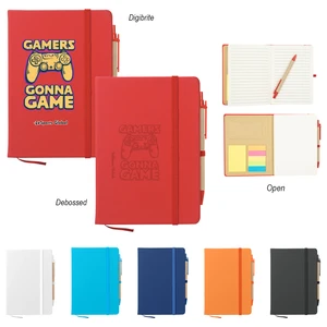 Journal Notebook with Sticky Notes and Flags