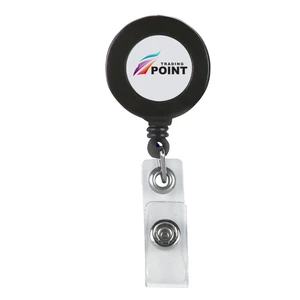 Retractable Badge Holder With Laminated Label view 1