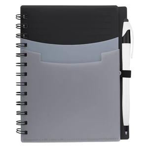 Tri Pocket Notebook with Pen view 1