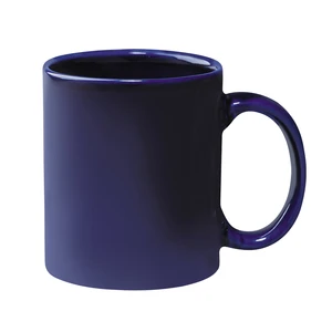 11 oz Colored Stoneware Mug with C Handle view 2