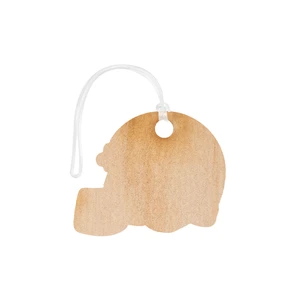 Full Color Wood Bag Tag - 9" view 1