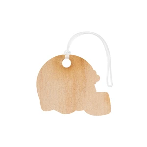 Full Color Wood Bag Tag - 9" view 2
