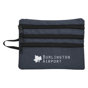 Heathered Tech Accessory Travel Bag view 2