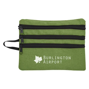 Heathered Tech Accessory Travel Bag view 3